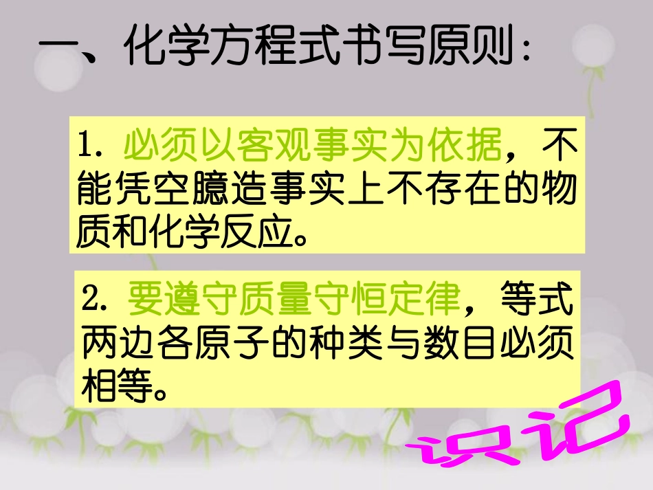 《如何正确书写化学方程式》化学方程式PPT课件[人教版九年级化学]_第2页