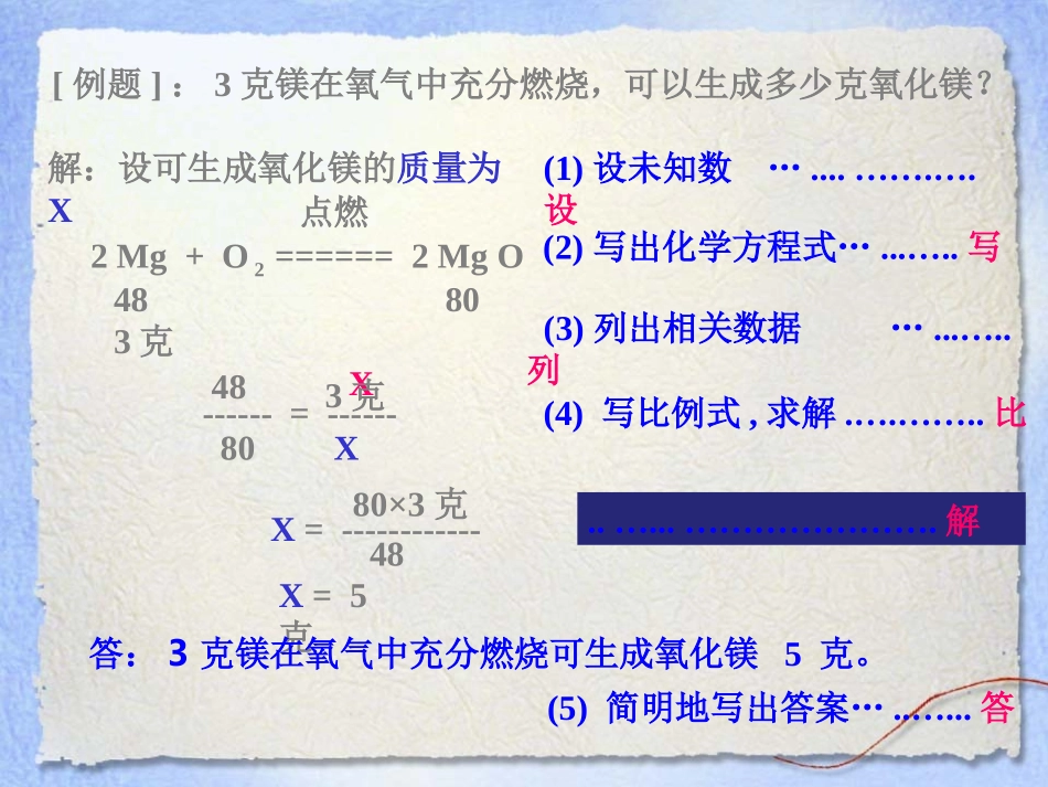 《利用化学方程式的简单计算》化学方程式PPT课件_第3页