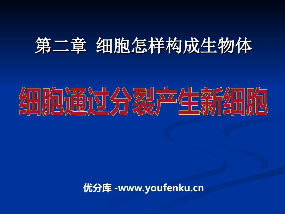 《细胞通过分裂产生新细胞》细胞怎样构成生物体PPT课件_第1页
