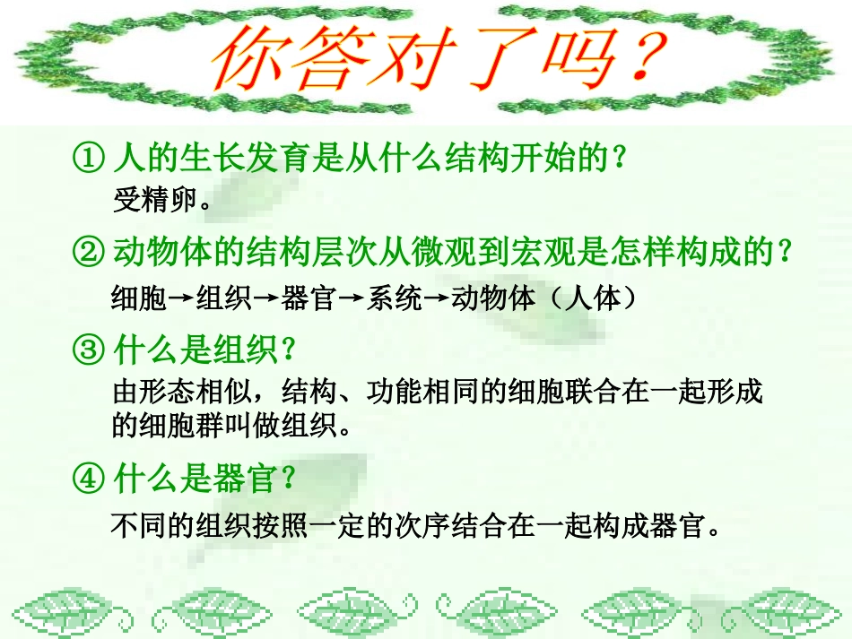 《植物体的结构层次》细胞怎样构成生物体PPT课件_第3页