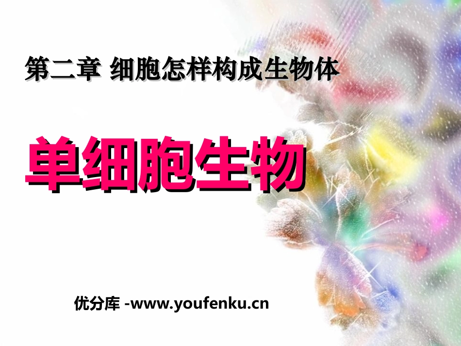 《单细胞生物》细胞怎样构成生物体PPT课件[人教版七年级生物]_第1页