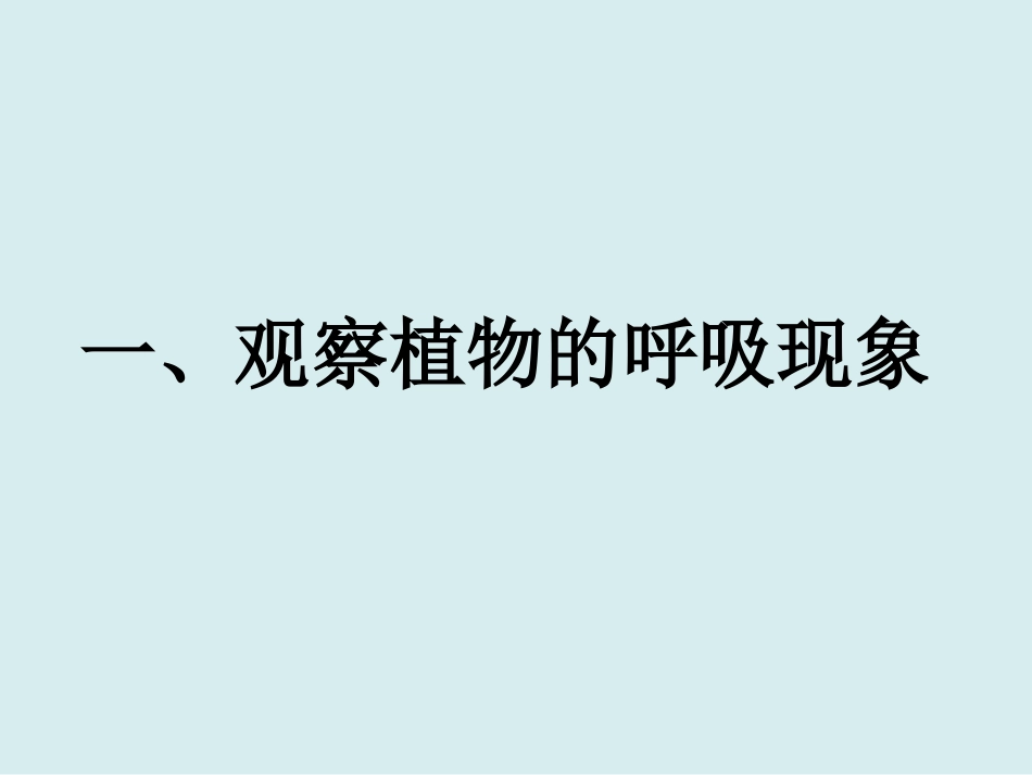 《绿色植物的呼吸作用》绿色植物与生物圈中碳-氧平衡PPT课件_第3页