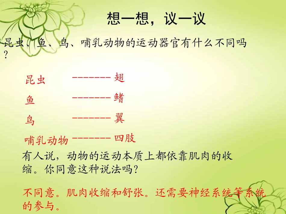 《动物的运动》动物的运动和行为PPT课件[人教版八年级生物]_第2页