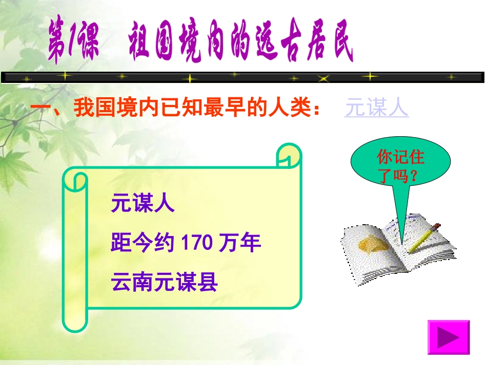 《祖国境内的远古居民》中华文明的起源PPT课件[部编版七年级历史]_第2页