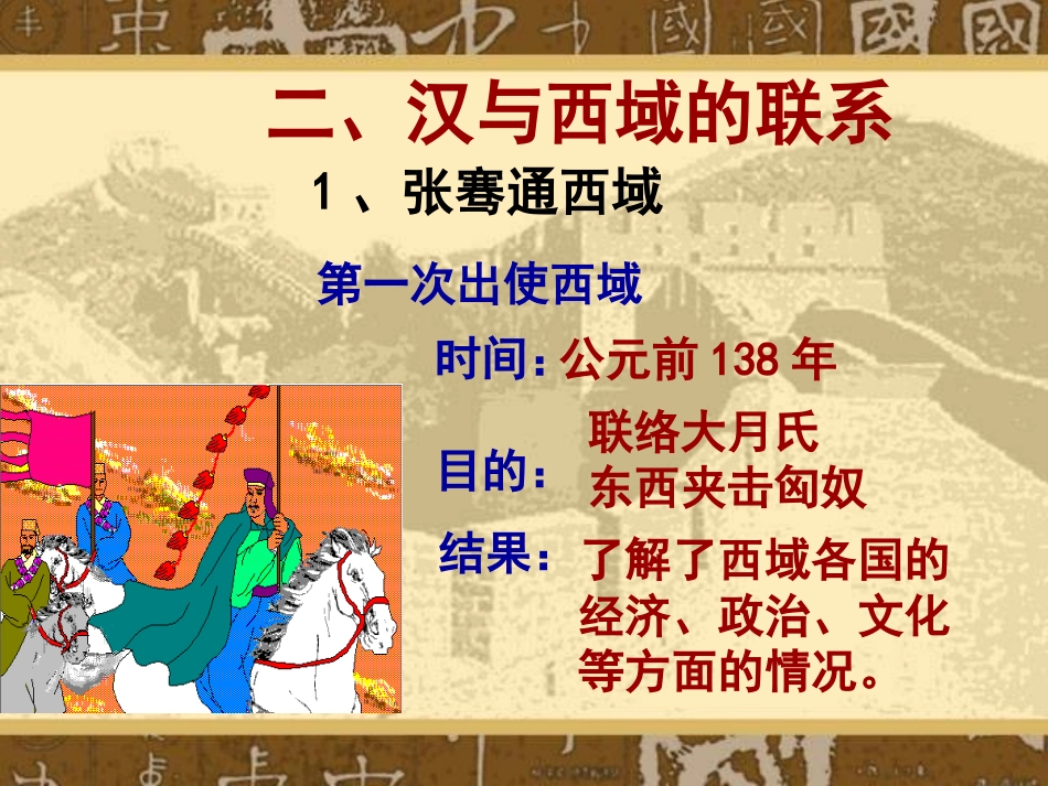 《汉通西域和丝绸之路》统一国家的建立PPT课件[部编版七年级历史]_第3页