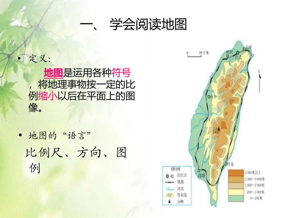 《地图的阅读》地球和地图PPT课件[人教版七年级地理上册]_第2页