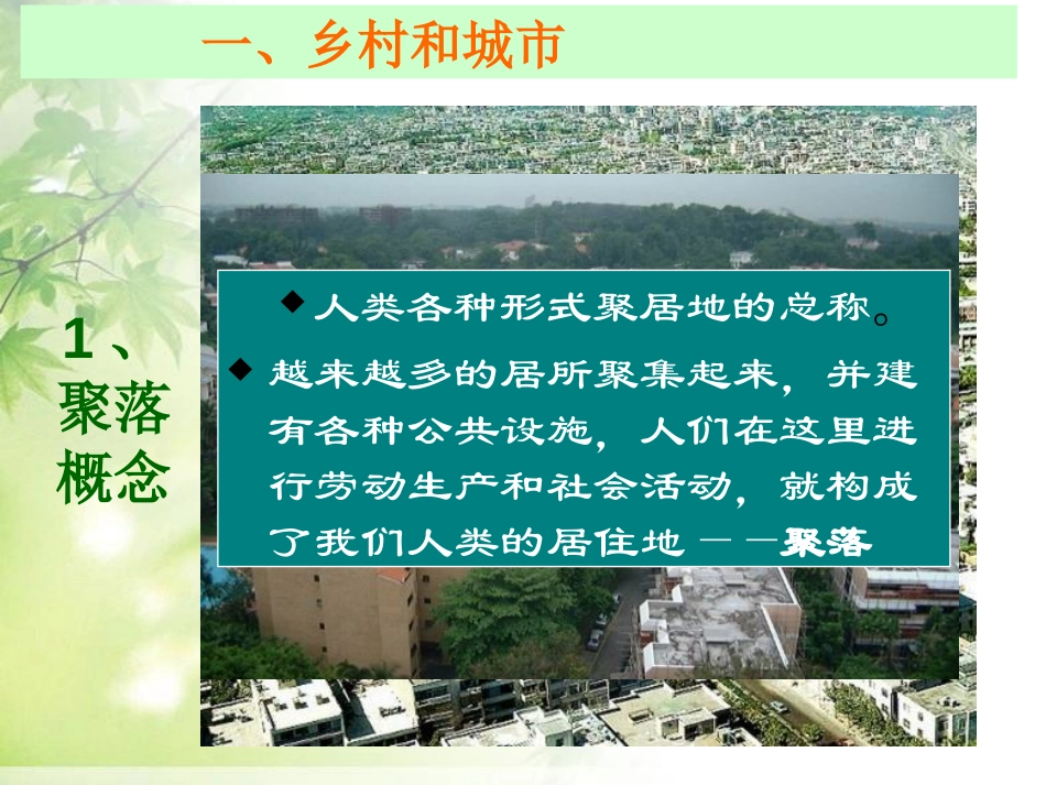 《人类的聚居地聚落》居民与聚落PPT课件[人教版七年级地理]_第2页