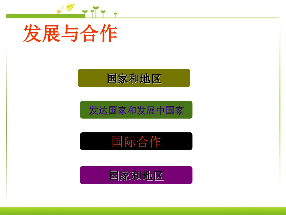 《发展与合作》PPT课件[人教版七年级地理上册]_第3页
