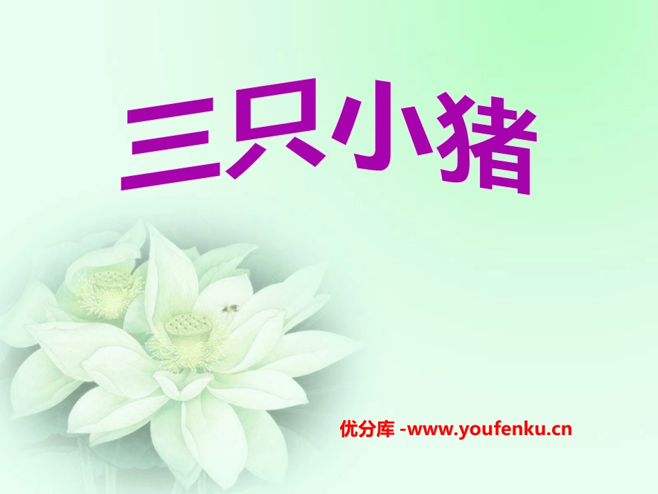 《三只小猪》PPT课件[幼儿园语言课件]_第1页