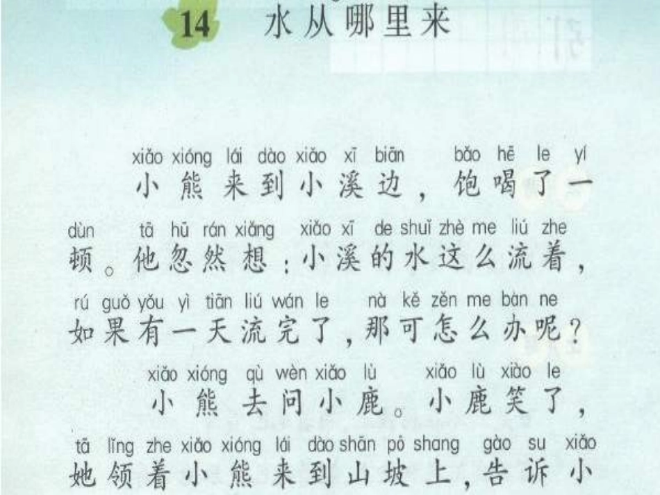 《水从哪里来》PPT课件[湘教版二年级语文上册]_第2页