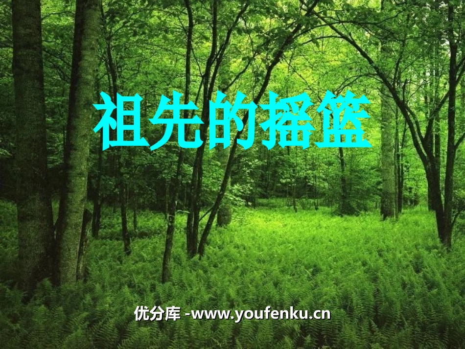 《祖先的摇篮》PPT课件[湘教版二年级语文上册]_第1页