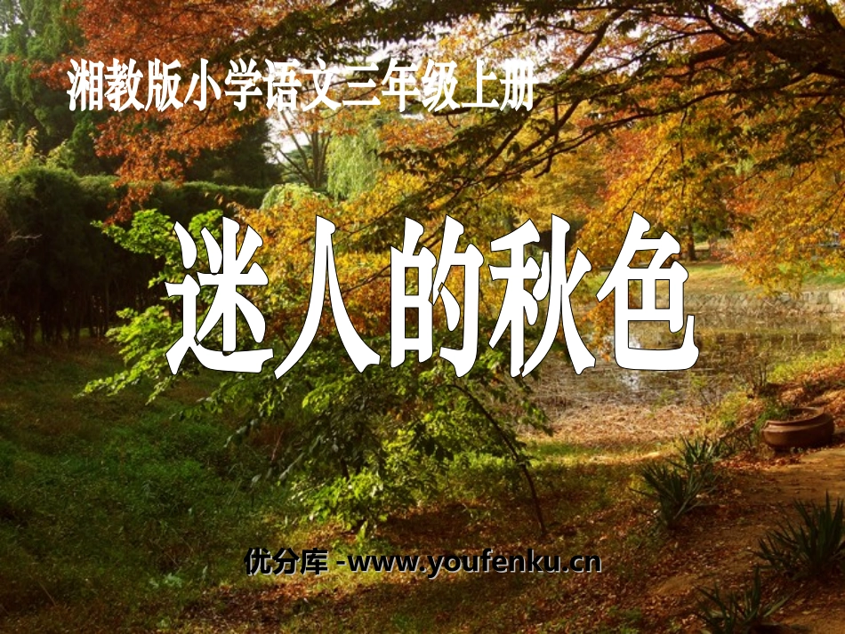 《迷人的秋色》PPT课件[湘教版三年级语文上册]_第1页