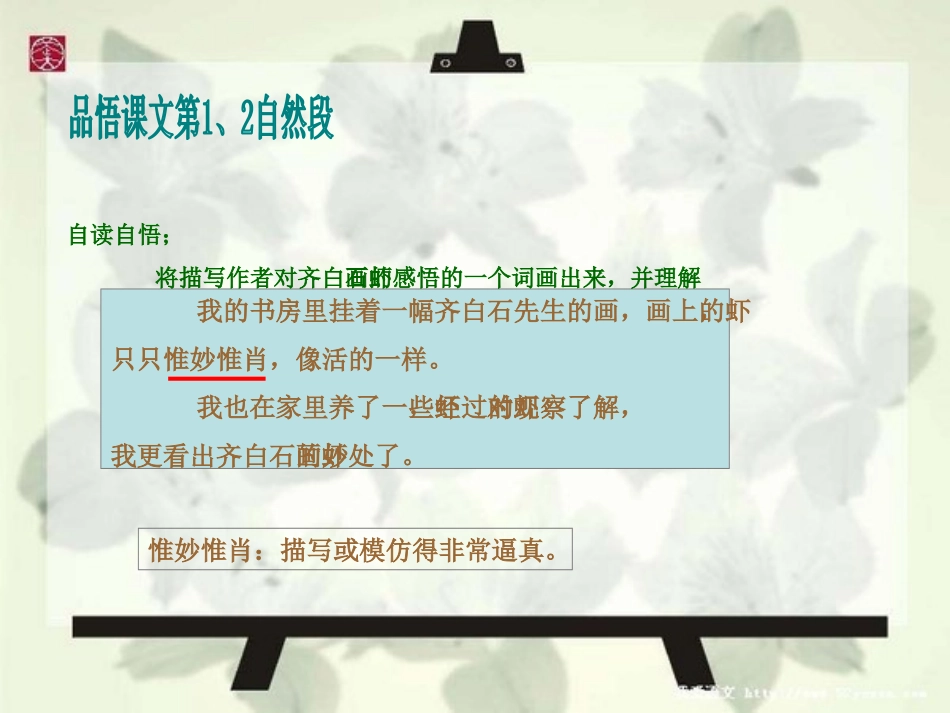 《虾趣》PPT课件[湘教版四年级语文下册]_第3页