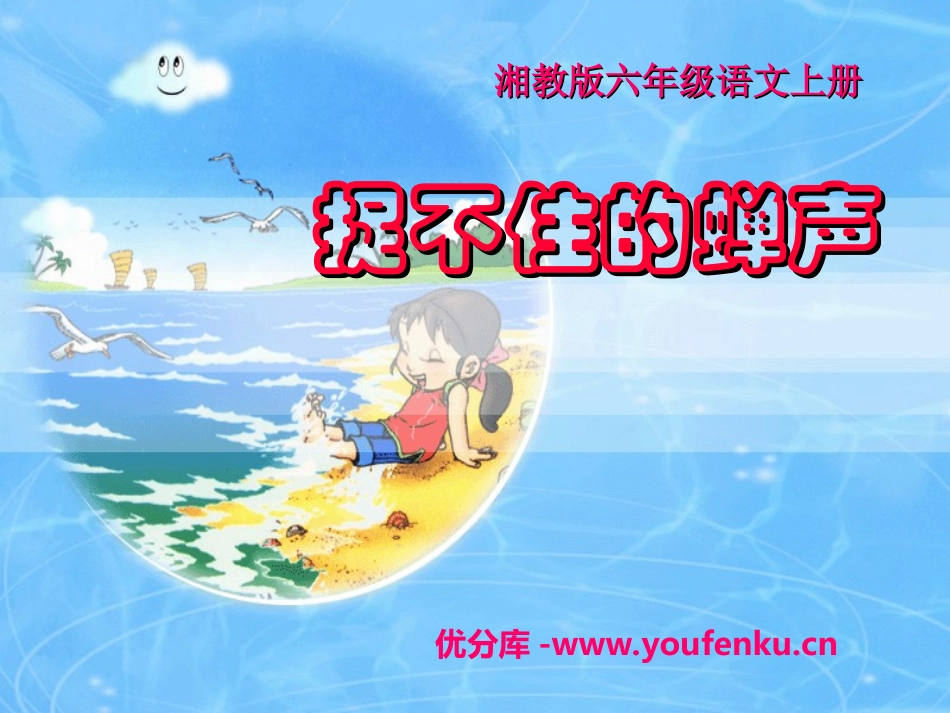 《捉不住的蝉声》PPT课件[湘教版六年级语文上册]_第1页