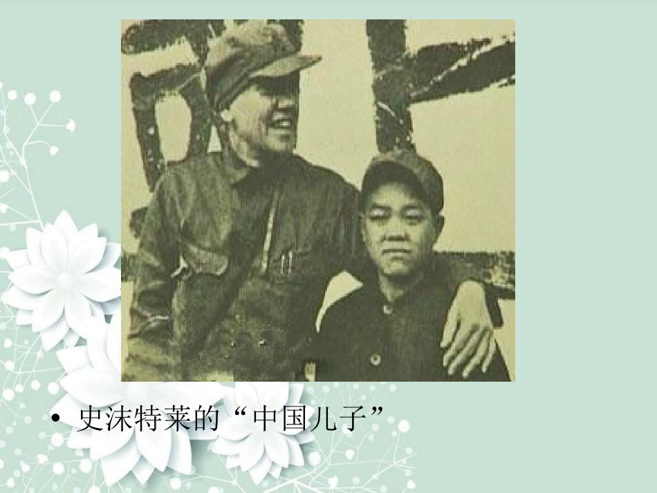 《史沫特莱的“中国儿子”》PPT课件[湘教版六年级语文上册]_第3页