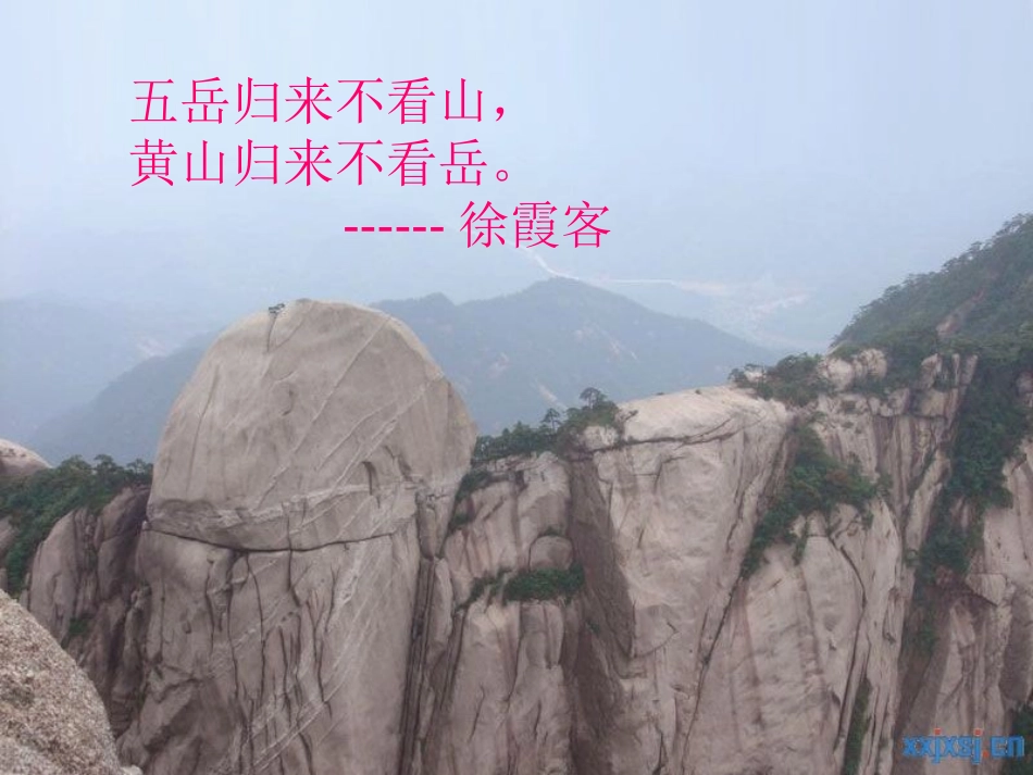 《黄山松》PPT课件[湘教版六年级语文上册]_第2页