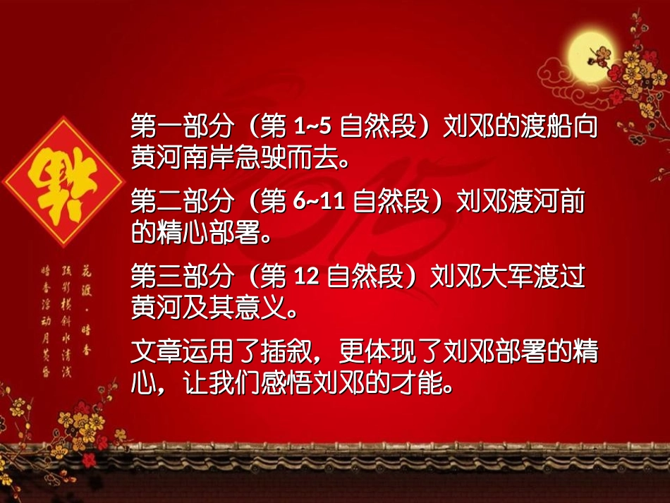 《刘邓大军渡黄河》PPT课件[湘教版六年级语文下册]_第2页