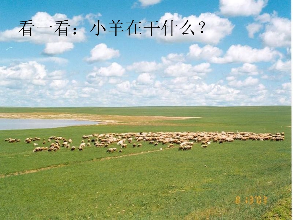 《天上的小白羊》PPT课件[冀教版一年级语文上册]_第2页