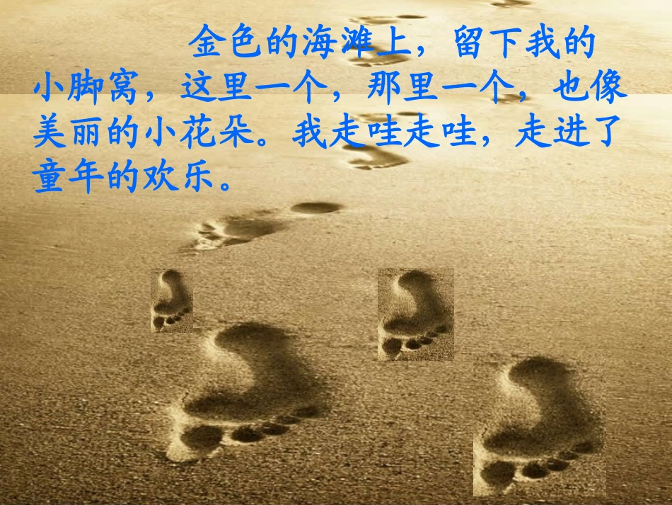《海滩上》PPT课件[冀教版一年级语文下册]_第3页