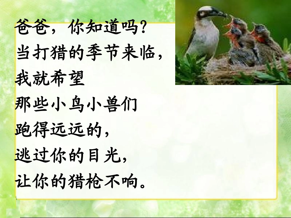 《爸爸,你知道吗》PPT课件[冀教版一年级语文下册]_第3页