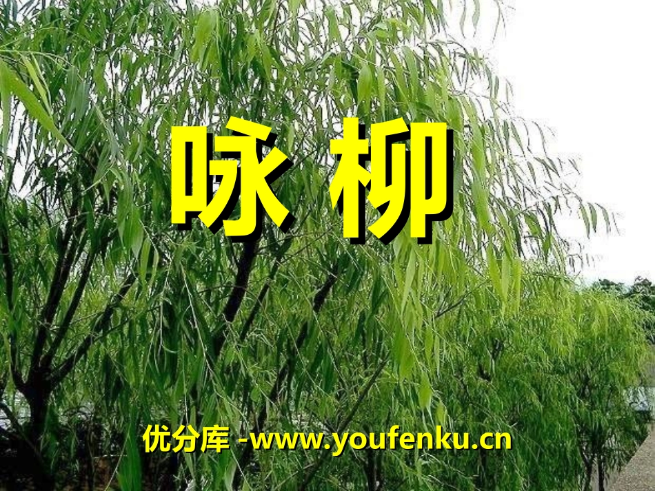 《咏柳》PPT课件1[冀教版二年级语文下册]_第1页