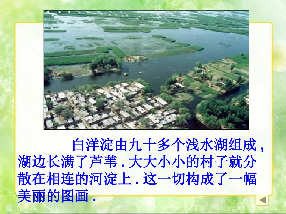 《华北明珠白洋淀》PPT课件[冀教版二年级语文下册]_第2页
