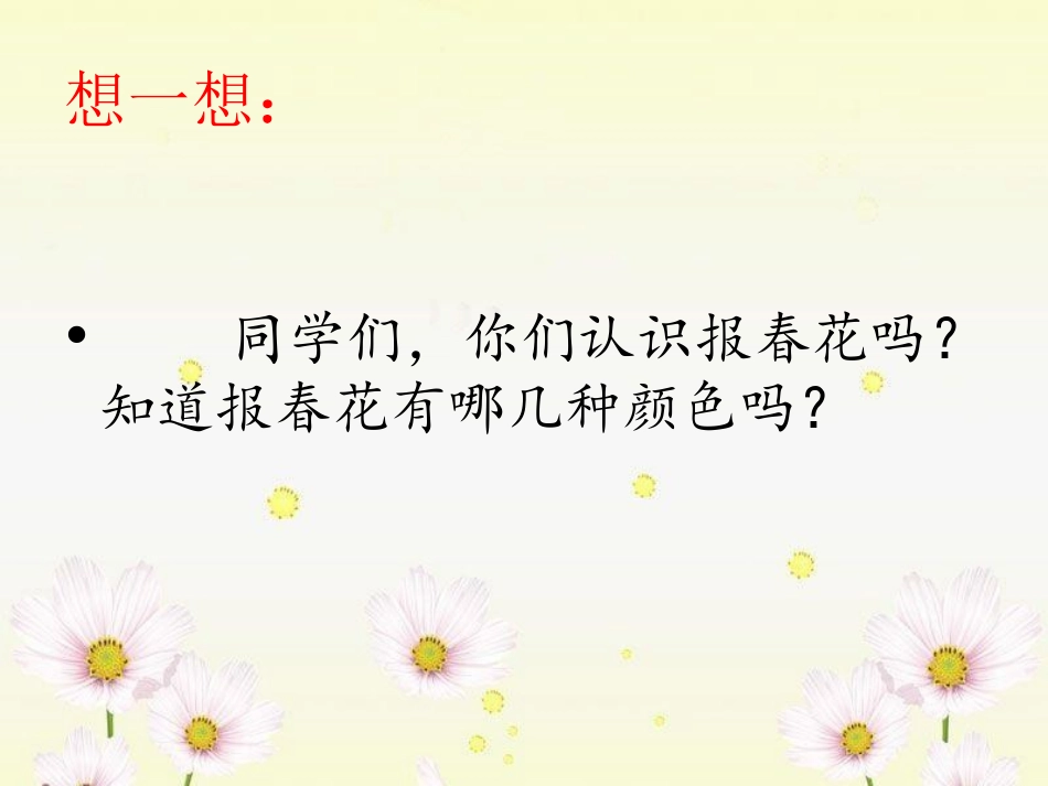 《会变色的报春花》PPT课件[冀教版三年级语文上册]_第2页
