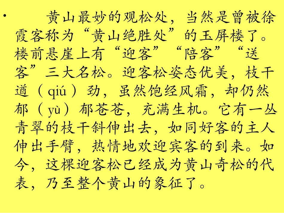 《黄山奇松》PPT课件[苏教版五年级语文上册]_第3页