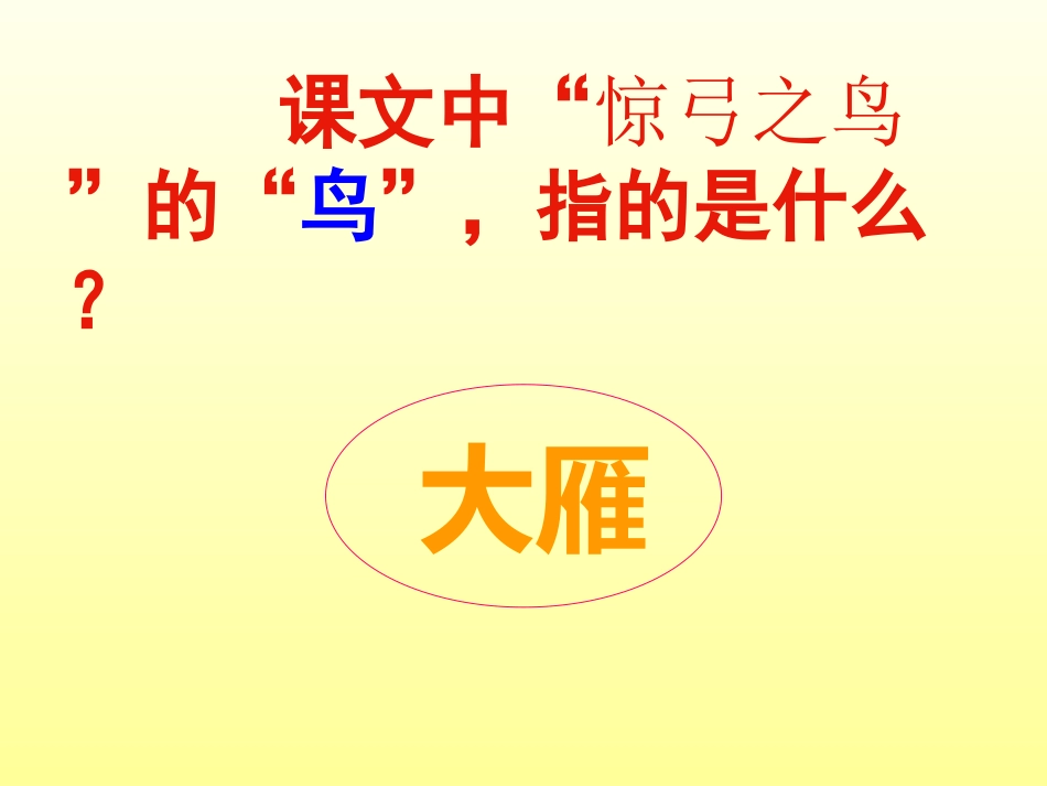 《惊弓之鸟》PPT课件[冀教版三年级语文上册]_第3页