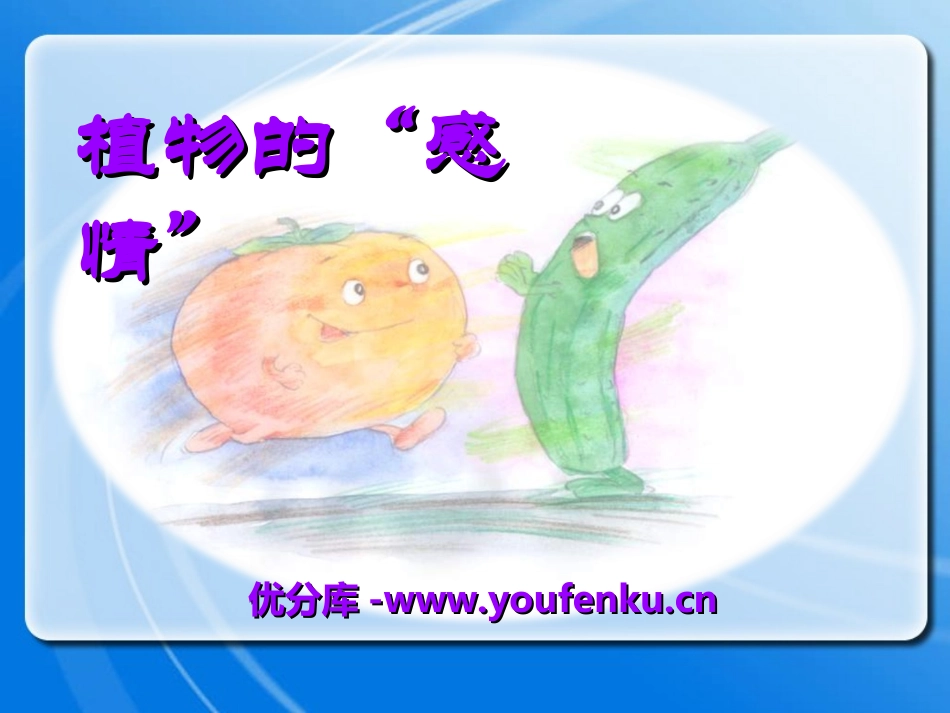 《植物的感情》PPT课件[冀教版三年级语文下册]_第1页