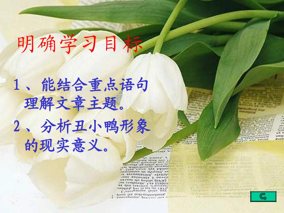 《丑小鸭》PPT课件[冀教版三年级语文下册]_第2页