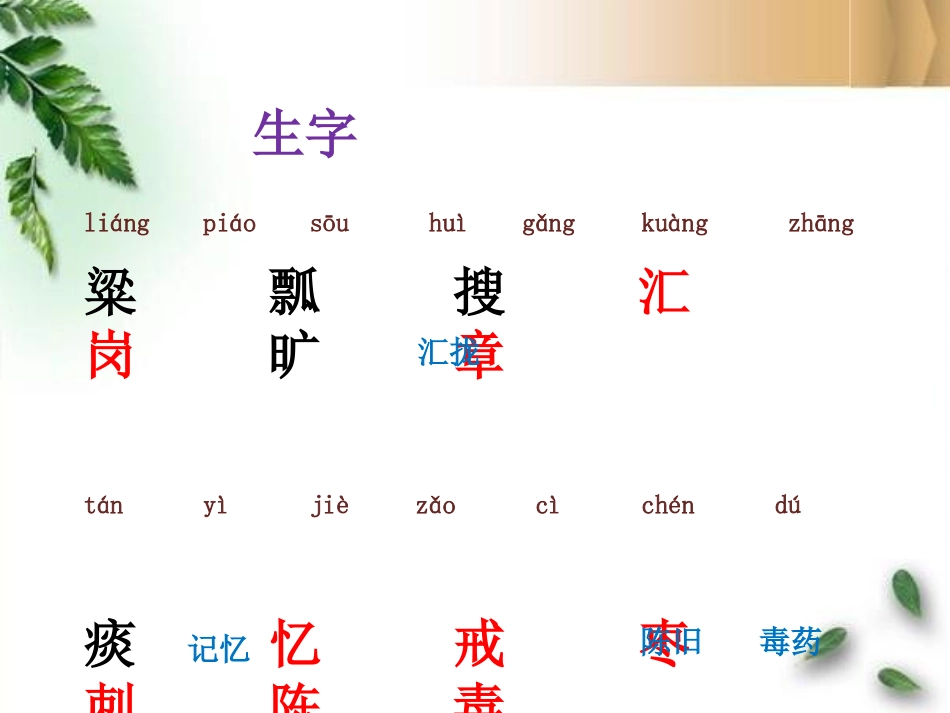 《绿叶的梦》PPT课件[冀教版四年级语文上册]_第2页