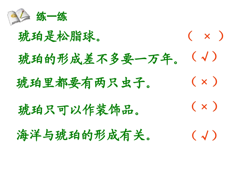《琥珀》PPT课件[冀教版四年级语文上册]_第1页