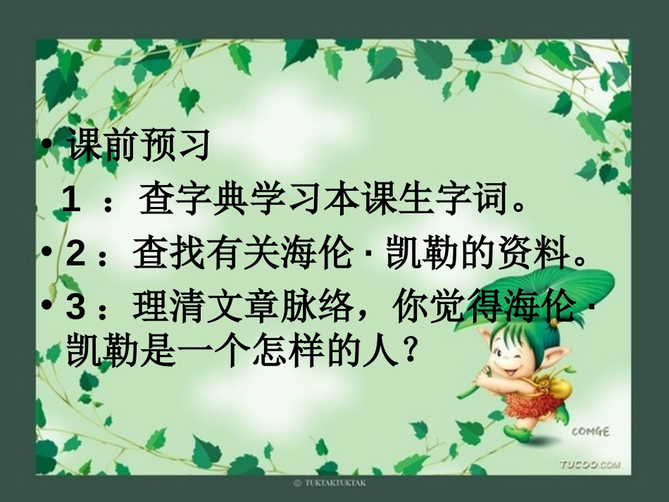 《假如只有三天光明》PPT课件[冀教版五年级语文上册]_第3页