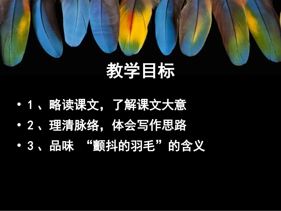 《颤抖的羽毛》PPT课件[冀教版五年级语文下册]_第2页
