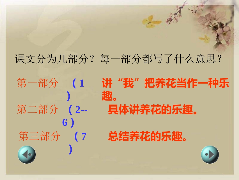 《养花》PPT课件[冀教版六年级语文下册]_第2页