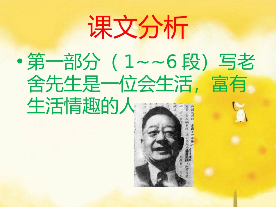 《我了解的老舍先生》PPT课件[冀教版六年级语文下册]_第3页