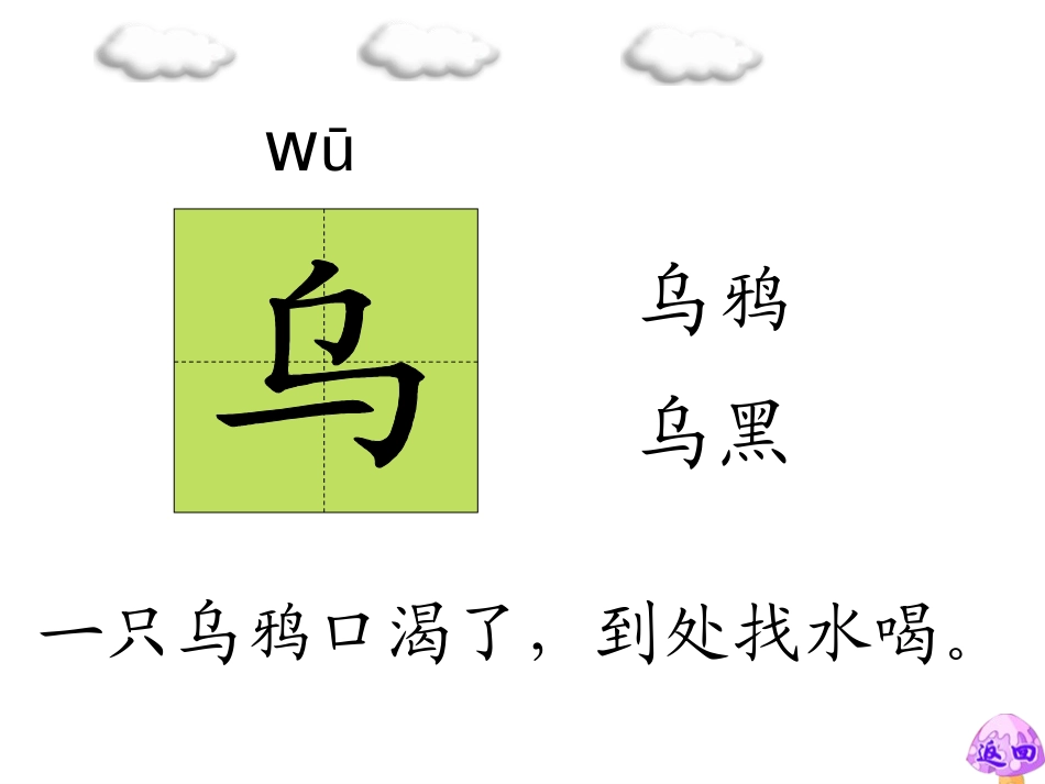 《乌鸦喝水》PPT课件[部编版一年级语文上册]_第3页