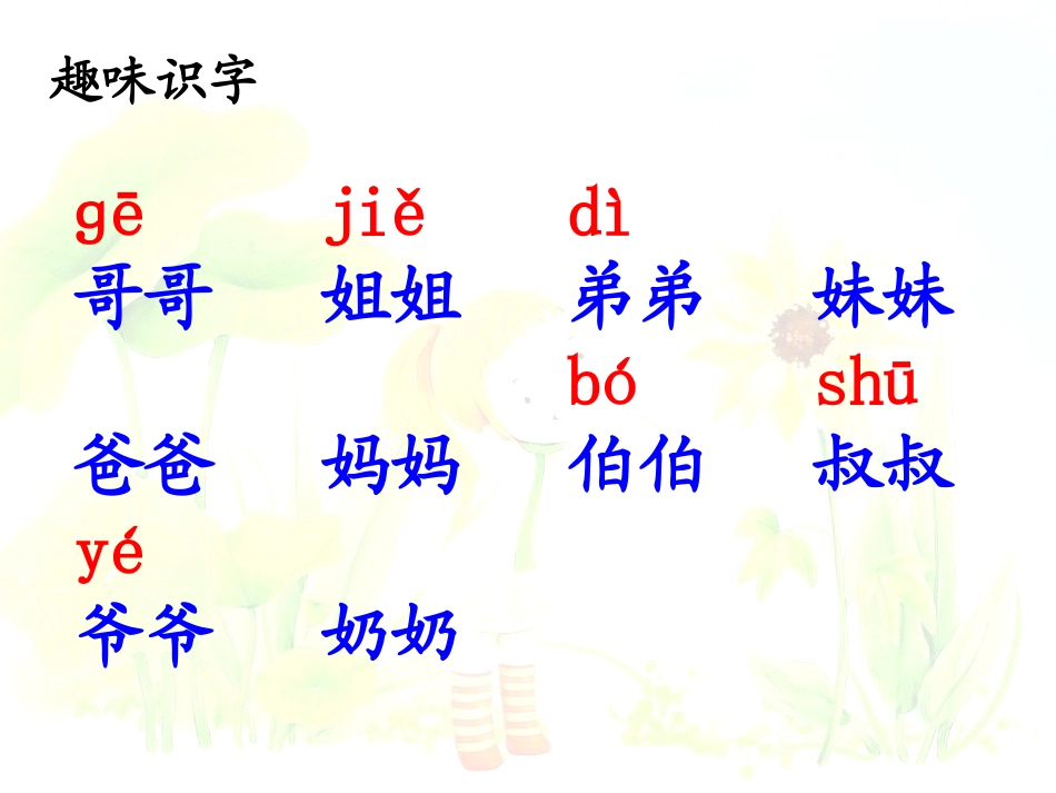 《语文园地七》2016PPT课件[部编版一年级语文上册]_第1页