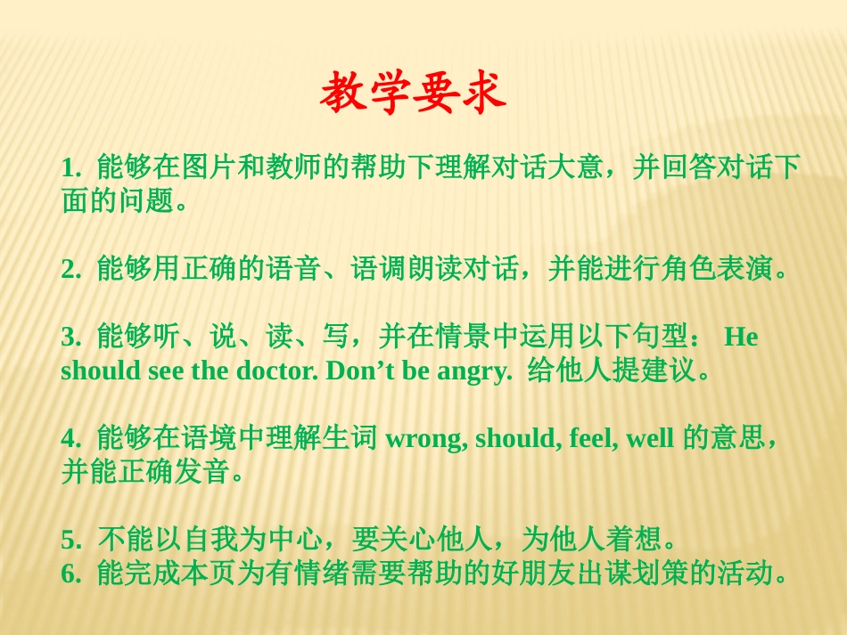《How do you feel?》PPT课件[人教版六年级英语]_第3页