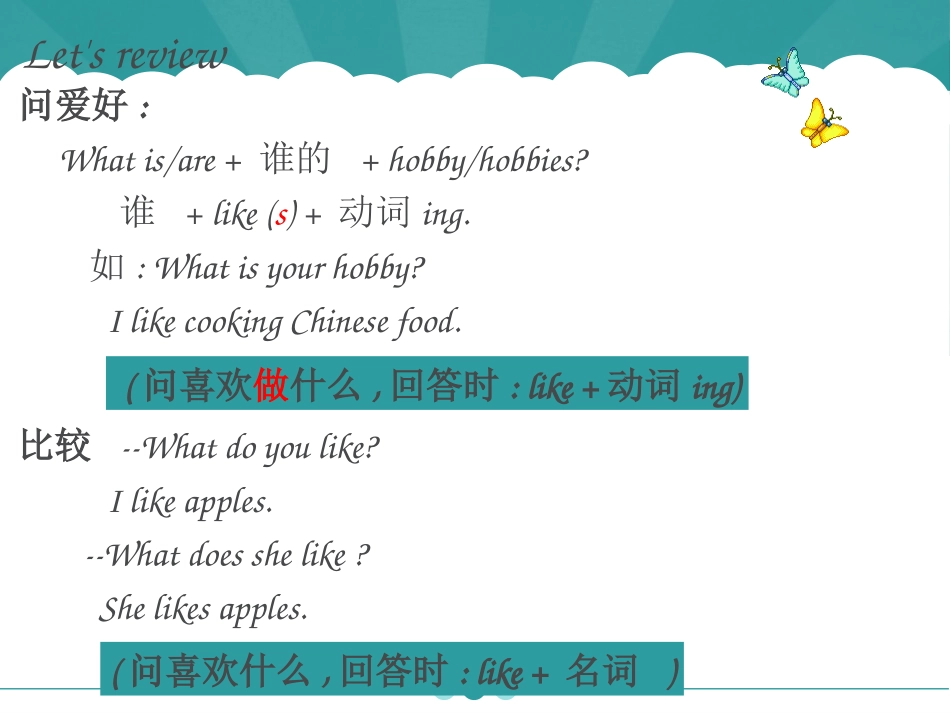《recycle2》PPT课件[人教版六年级英语上册]_第3页
