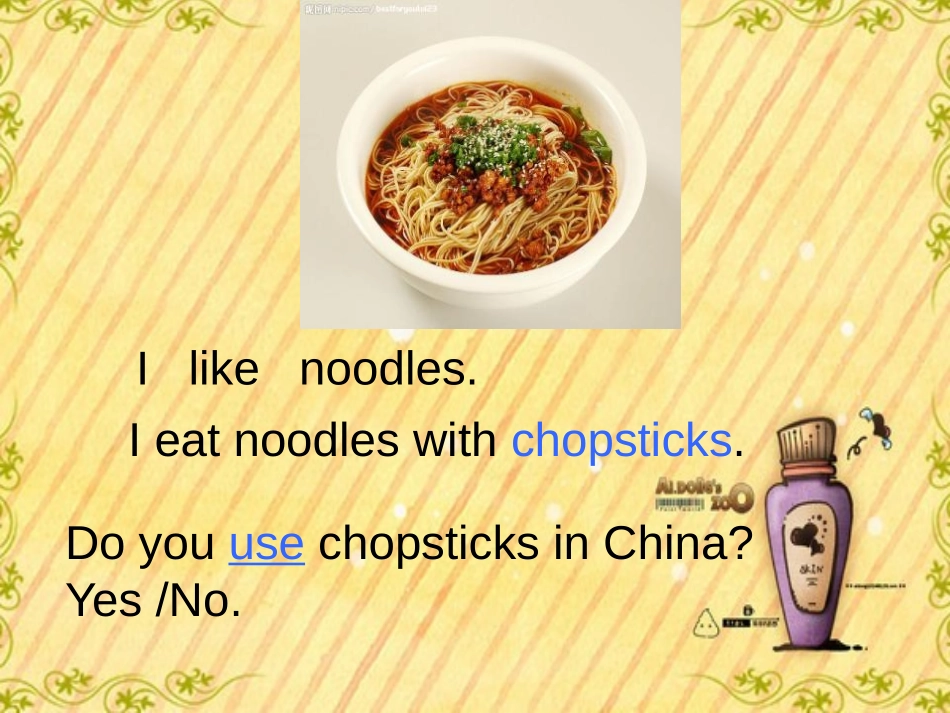 《Do you use chopsticks in England》PPT课件_第3页