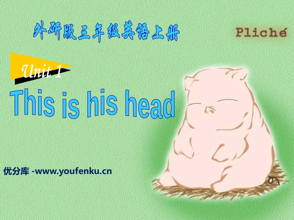 《This is his head》PPT课件[外研版三年级英语]_第1页