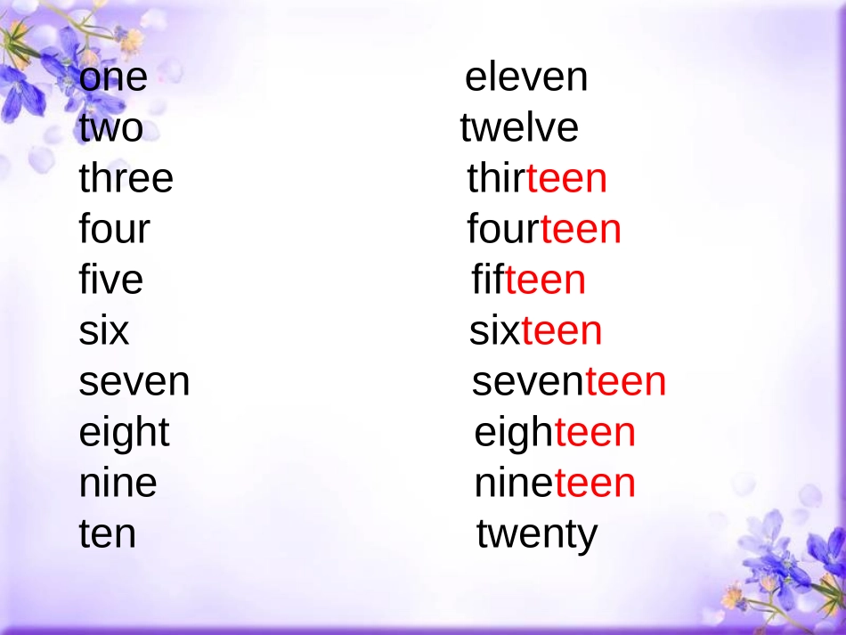 《Thirteen Fourteen Fifteen》PPT课件_第3页