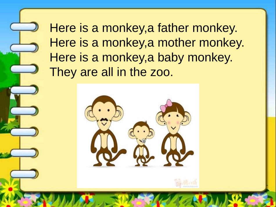 《They are monkeys》PPT课件[外研版三年级英语]_第3页