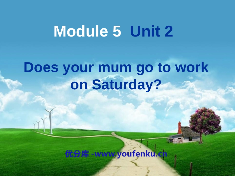 《Does your mum go to work on Saturdays?》PPT课件_第1页