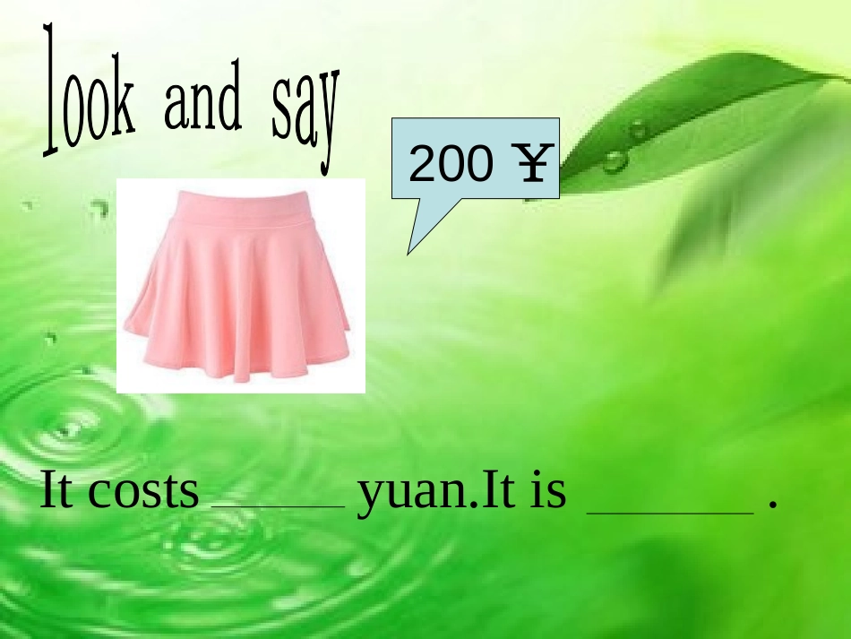 《It costs one thousand eight hundred yuan》PPT课件_第2页