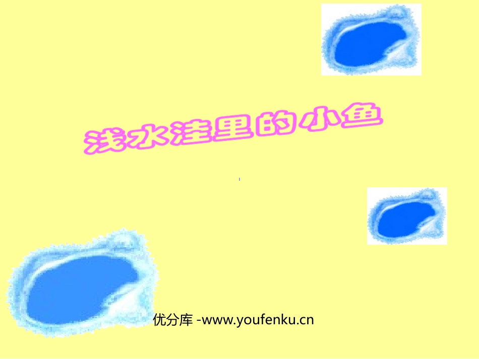 《浅水洼里的小鱼》PPT教学课件[部编版二年级语文上册]_第1页