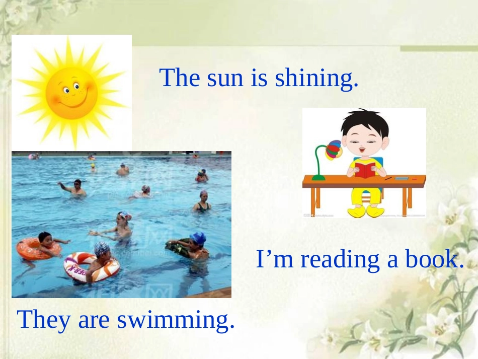 《He is playing but then the telephone rings》PPT课件_第1页
