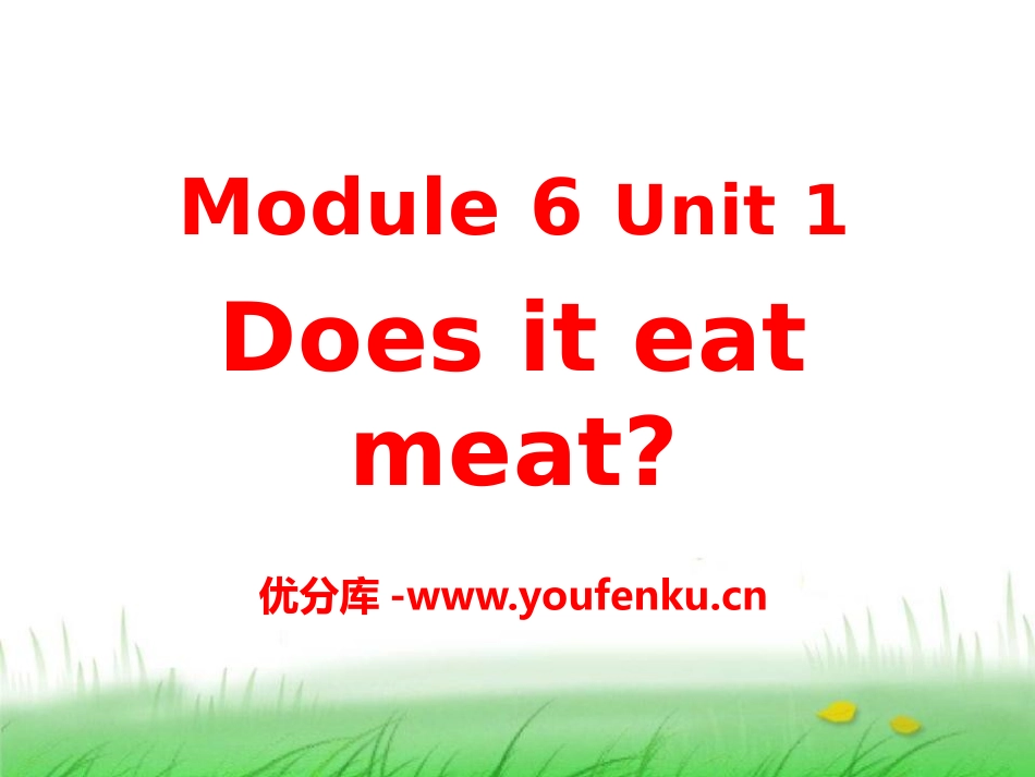 《Does it eat meat?》PPT课件_第1页